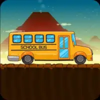 School Bus Hill Climb Racing Screen Shot 0