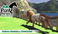 Pony Horses Green Hill Sim 3D Screen Shot 9