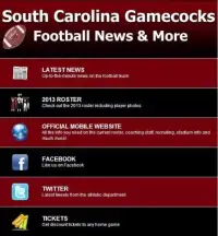 South Carolina Football News Screen Shot 1