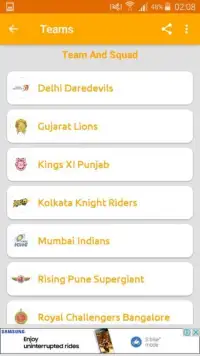 Cricket Schedule 2017 Screen Shot 4