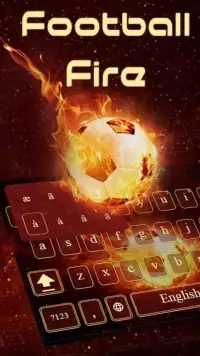 Футбол пожарной клавиатуры Screen Shot 0