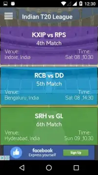 Live Cricket Score & Streaming Screen Shot 1