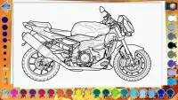 Pintar Motos - 48 Pra Colorir Screen Shot 4