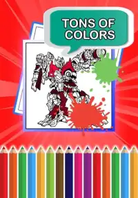 Coloring Book Megazord Robot Screen Shot 0