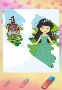 Coloring book princesses kids Screen Shot 2