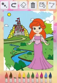 Coloring book princesses kids Screen Shot 5