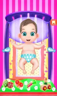 Dad Caring Newborn Baby Games Screen Shot 1