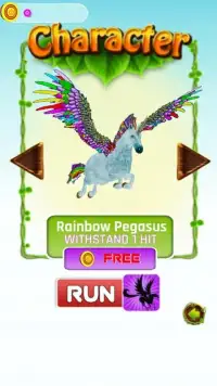 Unicorn Dash Fly Pegasus 3D HD Screen Shot 3
