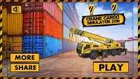 Crane Cargo Simulator Pro 2016 Screen Shot 7