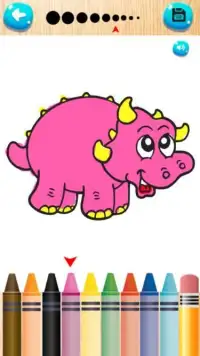 Dinosaurs Coloring Screen Shot 0