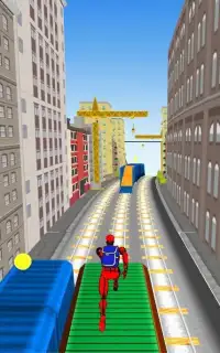 Subway chase with Spiderman Screen Shot 1