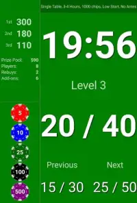 BlindsAreUp! Poker Timer free Screen Shot 1