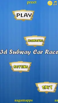 3d Subway Car Race ! Screen Shot 7