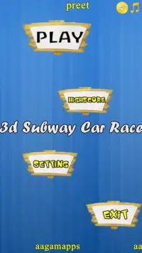 3d Subway Car Race ! Screen Shot 2