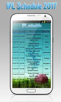 Schedule of Indian T20 2017 Screen Shot 2