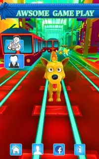 Subway Dog :endless run racing Screen Shot 0