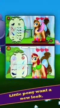 Little Pony Girls Horse Care Screen Shot 1
