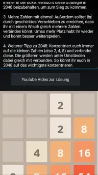 2048 Game SOLUTION Screen Shot 0