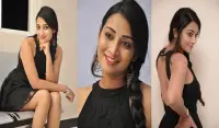 Bhanu Sri Stills in Black Short Dress Screen Shot 0