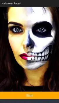 halloween makeup face 2016 Screen Shot 6