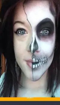 halloween makeup face 2016 Screen Shot 4