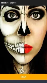 halloween makeup face 2016 Screen Shot 5