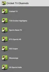 T20 Cricket TV Channels Info Screen Shot 0