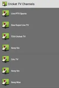 T20 Cricket TV Channels Info Screen Shot 1