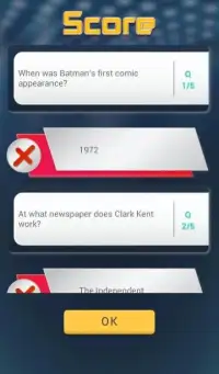Batman v Superman Quiz Screen Shot 1