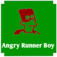 Angry runner boy