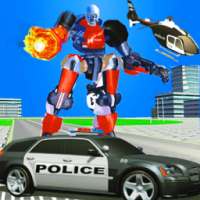 police robot car transform sim