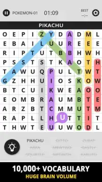 Word Search Topic For Pokemon Screen Shot 6