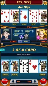 Battle Video Poker Screen Shot 3