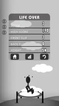 Stickman Trampoline Jump Screen Shot 2