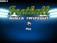 Football Ninja Swipe Out Games Screen Shot 4