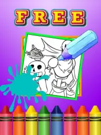 Indie Sans Hero Coloring Screen Shot 2