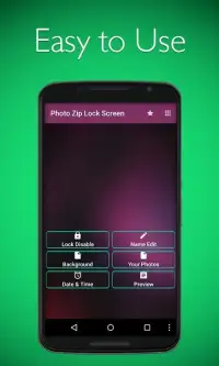 Photo Zipper Lock Screen Screen Shot 2
