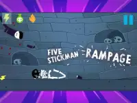 Five Stickman Rampage Screen Shot 1