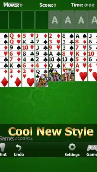 Solitaire Free Cell Screen Shot 2