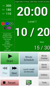 BlindsAreUp! Poker Timer free Screen Shot 6