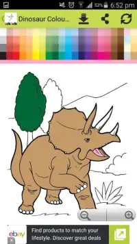 Dinosaur Colouring Screen Shot 0