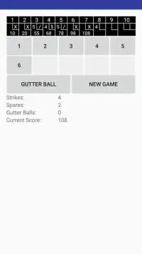 Free Bowling Score Calculator Screen Shot 0