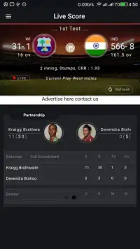 Cricket Buzz - live score fast Screen Shot 1