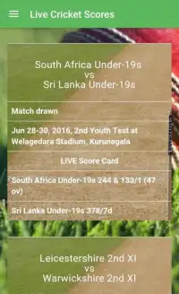 Live Cricket Scores Screen Shot 2
