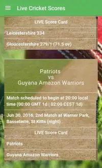 Live Cricket Scores Screen Shot 3