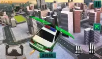 Free flying police car games Screen Shot 0