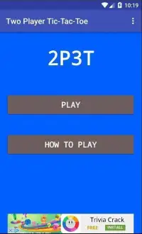 2P3T - Two Player Tic-Tac-Toe Screen Shot 2