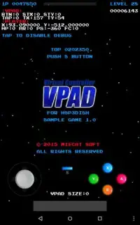 Shooting (VPAD Sample Game) Screen Shot 0