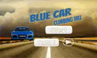 Blue Car Climbing Hill Screen Shot 5
