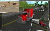 Big Red Truck: 3D Driving Sim Screen Shot 4
